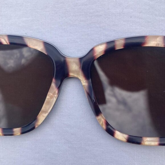 Marc Jacobs Sunglasses 229/S 2PO3J/SP Black Green Glitter Square Black Lenses - Picture 10 of 15